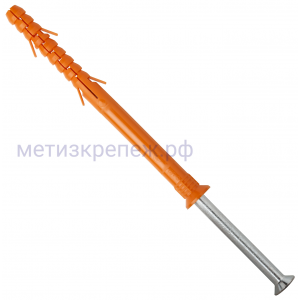 Дюбель фасадный Sormat S-UP 10х100 с шурупом S-FP
