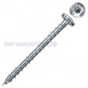 Саморез 5х16 с полукруглой головкой и полной резьбой Fischer FPF II PTF 670434, оцинкованная сталь (200 шт)
