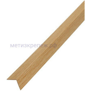 Уголок пластиковый 20х20х1,5х2600 мм Gah Alberts 465421 - дуб
