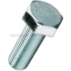 Болт дюймовый UNC 1/2-13 х 5 (127 мм) DIN 933, класс прочности 8.8 (Grade 5), оцинкованная сталь