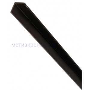 Уголок пластиковый 30х20х3х2600 мм Gah Alberts 487898 черный