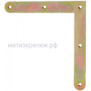 Уголок крепежный мебельный 150х150х20 мм GAH ALBERTS 339746, желтый цинк