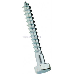 Шуруп-болт (глухарь) 10х110 DIN 571, оцинкованная сталь