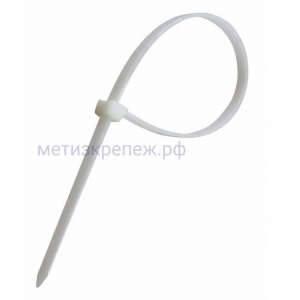 Кабельная стяжка 2,5х250 мм белая (упаковка 100 шт)