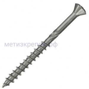 Саморез 5х70 мм Fischer FFSII-RT6 для крепления деревянных фасадов 548566, нержавеющая сталь А2