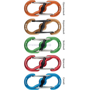 Карабин алюминиевый с блокировкой Nite Ize S-Biner MicroLock