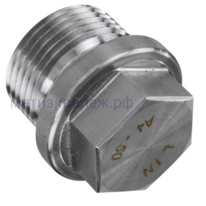 Пробка-заглушка М12х1,5 с шестигранной головкой и фланцем DIN 910, нержавеющая сталь А4