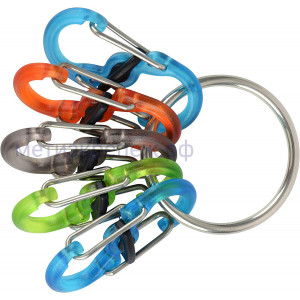 Набор карабинов для ключей Nite Ize KeyRing Locker KRGP-11-R3, 5 шт