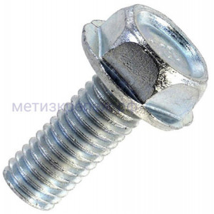 Болт шестигранный 5/16"-18х3/4" с фланцем К2217, оцинкованная сталь