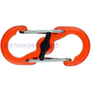 Карабин пластиковый с блокировкой Nite Ize S-Biner MicroLock LSBPM-19T-2R3, 2 шт (оранжевый)