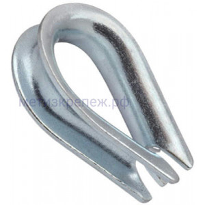 Коуш для стальных канатов DIN 6899, оцинкованный