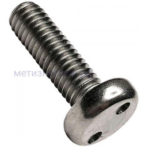 Винт антивандальный М5х25 88111 (DIN 85), шлиц snake eyes, нержавеющая сталь А2