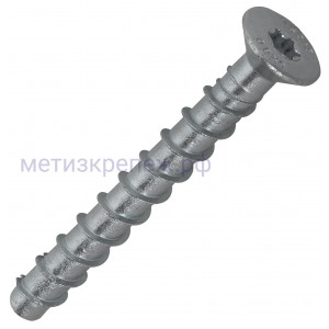 Шуруп по бетону S-CSA CS 6x60/5/20 ML Sormat с потайной головкой со шлицем TORX 9640071659, покрытие мульти