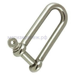 Скоба прямая удлиненная 6 мм MP259, нержавеющая сталь А4