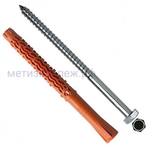 Дюбель фасадный Mungo MQL-SS со стопорным шурупом HEX