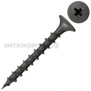 Саморез для гипсокартона 3,9x25 с крупной резьбой Fischer FSN-TPR 665045, фосфатированная сталь (1000 шт)