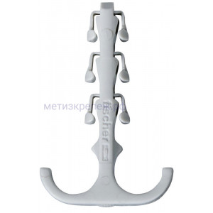 Скоба двухсторонняя для труб и кабелей Fischer SF plus ZS 28 048162, нейлон