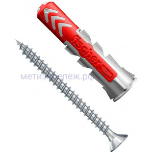 Дюбель 8x65 с шурупом S Fischer DUOPOWER K NV 537664, нейлон, 4 шт в блистере