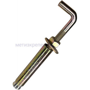 Анкер-болт с Г-образным крюком М10х120 LHP, желтый цинк