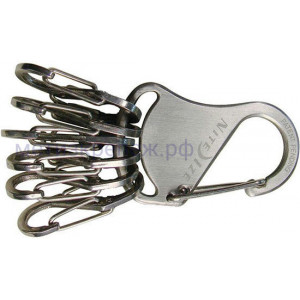 Набор карабинов Nite Ize KeyRack Steel KRS-03-11, 6 шт (серебристые)