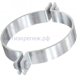 Хомут для труб 43 мм (1 1/4") с гайкой М10 Fischer FMFSC, горячеоцинкованная сталь