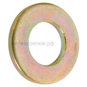 Шайба плоская DIN 125B (с фаской), желтый цинк