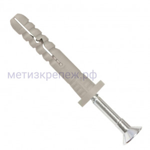 Дюбель-гвоздь 8х80 с цилиндрическим бортиком Wkret-met SMKC