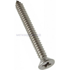 Саморез с потайной головкой 5,5х50 ISO 7050 (DIN 7982) форма C, нержавеющая сталь А2