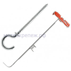 Универсальный дюбель DUOTEC 10 RH Fischer 537264 с круглым крюком, 2 шт в блистере