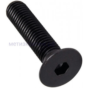 Винт дюймовый #4-40 x 1/4 (6,3 мм) DIN 7991 UNC (ISO 10642), класс прочности 10.9 (Grade 8)