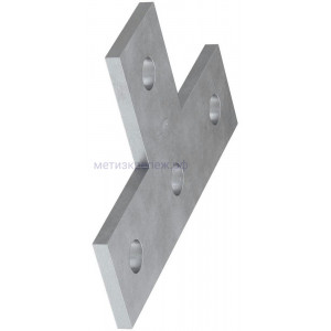 Пластина соединительная Fischer FFF 4T 537583, горячеоцинкованная сталь