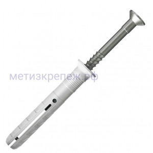 Дюбель-гвоздь 8х60 с потайным бортиком Fischer N-S 50374, нержавеющая сталь А2