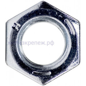 Гайка дюймовая 1 3/4"-5 UNC, класс прочности 8, оцинкованная сталь
