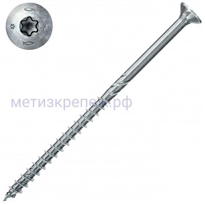 Саморез потай 6х110 мм Fischer FPF II CTP BC 670689, неполная резьба, оцинкованная сталь (50 шт)