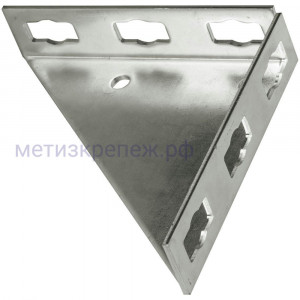 Угловая консоль для монтажной системы FUS Fischer PWK 200х200 мм 533744, оцинкованная сталь