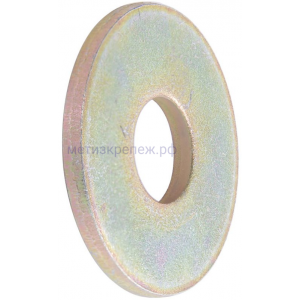 Шайба увеличенная М4 DIN 9021 (ISO 7093-1) 140 HV, жёлтый цинк
