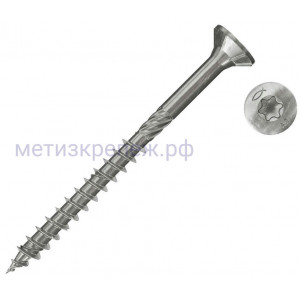 Саморез для террасной доски 3,5х35 мм Fischer FPF-ST A2P 657024, нержавеющая сталь А2 (200 шт)