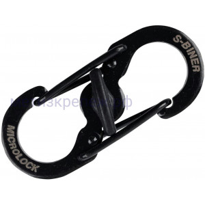 Карабин для адресника Nite Ize S-Biner Tag Lock PLSBM-01-R3, черный