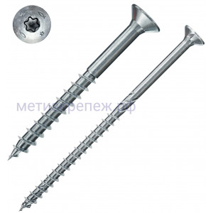 Саморез с потайной головкой и шлицем TORX Fischer FPF II CTP BC, неполная резьба, оцинкованная сталь
