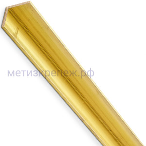 Уголок латунный 10х1х1000 мм Gah Alberts 470968