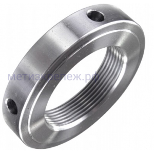 Гайка круглая с радиальными отверстиям М24х1,5 DIN 1816, сталь 14Н