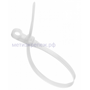 Стяжка нейлоновая с отверстием под винт КСО Fortisflex, белая