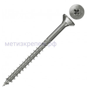 Саморез потай 4,5х40 мм Fischer FPF-SZ А2P 657465, неполная резьба, нержавеющая сталь А2 (25 шт)