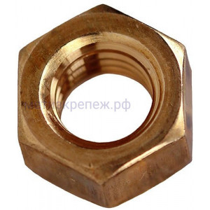 Гайка шестигранная М6 DIN 934, бронза