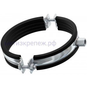 Хомут для тяжелых труб 219-225 мм (8") с гайкой М16 Fischer FRSM 562768, нержавеющая сталь А4