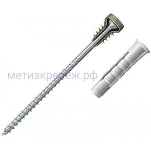 Саморез регулируемый FAFS 5x80 TX25 PF Fischer 562782, с нейлоновым дюбелем