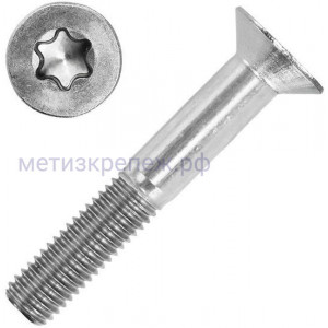 Винт потай М10х60 TX50 DIN 7991 (ISO 10642), нержавеющая сталь А2