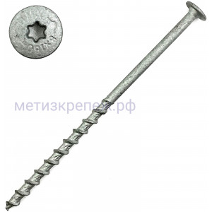Саморез для газобетона, пеноблока 10х240 с прессшайбой TORX, белый цинк