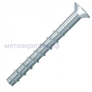 Шуруп по бетону 10х95 40/30/10 Fischer FBS II US SK с потайной головкой 536886, оцинкованная сталь