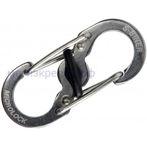 Карабин для адресника Nite Ize S-Biner Tag Lock PLSBM-11-R3, серебристый